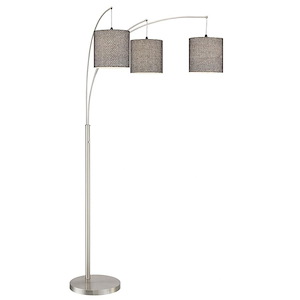 Norlan-Three Light Arch Floor Lamp-58 Inches Wide by 93 Inches High