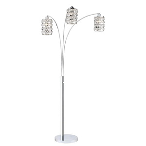 Valerie-Three Light Arch Floor Lamp-40 Inches Wide by 86 Inches High - 833347