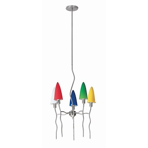 Kaub-Five Light Ceiling Lamp-51.5 Inches Wide by 18.5 Inches High