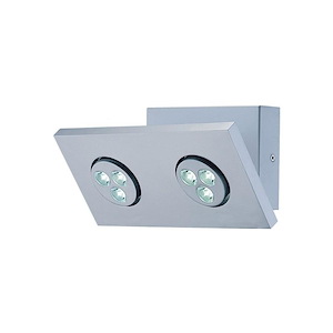 Two Light LED Wall Lamp-6.25 Inches Wide by 9.5 Inches High