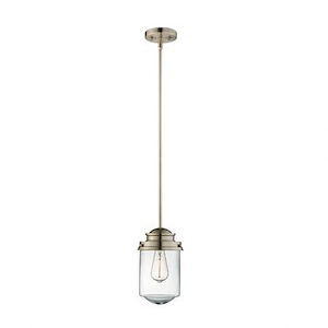 Mullican - 1 Light Pendant-62 Inches Tall and 6.5 Inches Wide