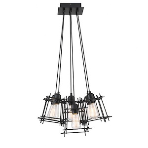 Kansas - 6 Light Pendant-69 Inches Tall and 19 Inches Wide - 1298774
