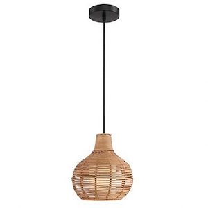 Paige - 1 Light Pendant-69 Inches Tall and 13 Inches Wide