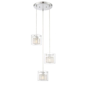Dahl - 9W 3 LED Pendant-59 Inches Tall and 10 Inches Wide