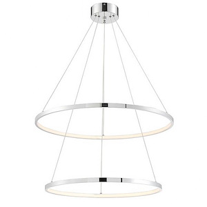 Rimmy - 40W 1 LED Pendant-62 Inches Tall and 28 Inches Wide