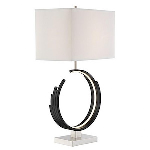 Kelley - 2 Light Table Lamp with Night Light-31 Inches Tall and 17 Inches Wide