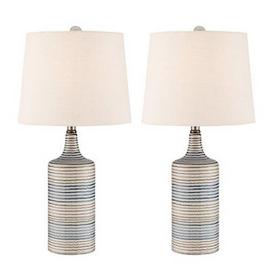 Felicia - 2 Light Table Lamp (Pack of 2)-23 Inches Tall and 12 Inches Wide