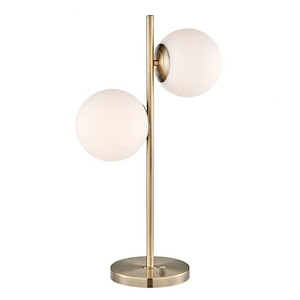 Lencho - 2 Light Table Lamp-26 Inches Tall and 15.5 Inches Wide