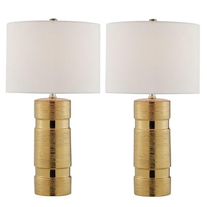 Lucano - 2 Light Table Lamp (Pack of 2)-25 Inches Tall and 13 Inches Wide