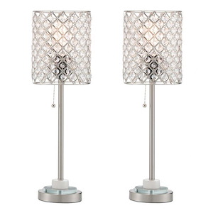 Calvine - 1 Light Table Lamp (Pack of 2)-22.25 Inches Tall and 6.75 Inches Wide