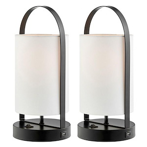 Obelia - 1 Light Table Lamp (Pack of 2)-14 Inches Tall and 6.5 Inches Wide