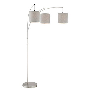 Norlan - 3 Light Arch Floor Lamp-93 Inches Tall and 58 Inches Wide - 1298935