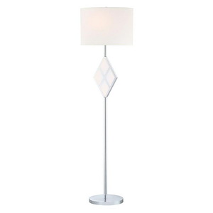 Molten - 2 Light Floor Lamp with Night Light-60.75 Inches Tall and 17 Inches Wide