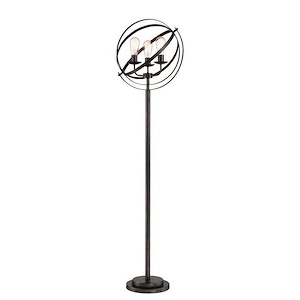 Orbiton - 3 Light Floor Lamp-67.25 Inches Tall and 14.25 Inches Wide