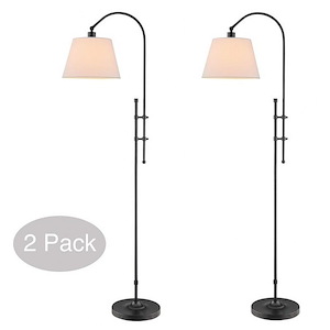 Duane - 2 Light Floor Lamp-66 Inches Tall and 10 Inches Wide