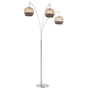 Kaylor - 3 Light Arc Floor Lamp-92.5 Inches Tall and 58 Inches Wide - 1298967
