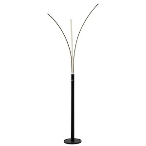 Monita - 90W 3 LED Arc Floor Lamp-80.75 Inches Tall and 24.75 Inches Wide