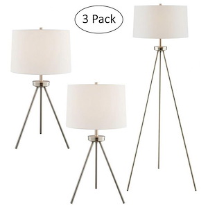 Tullio - 1 Light Floor and Table Lamp (Set of 3)-61 Inches Tall and 22 Inches Wide