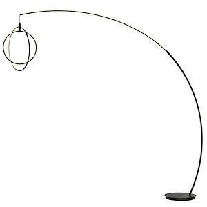 Monita - 35W 2 LED Arc Floor Lamp-81 Inches Tall and 75 Inches Wide