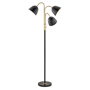 Stark - 3 Light Floor Lamp-67 Inches Tall and 32.5 Inches Wide - 1299015