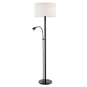 Nanette - 2 Light Floor Lamp with Reading Lamp-64 Inches Tall and 17.25 Inches Wide - 1299020