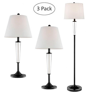Freida - 1 Light Floor and Table Lamp (Set of 3)-28.75 Inches Tall and 13 Inches Wide