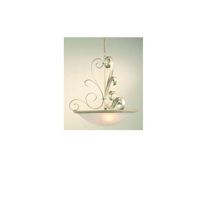 Variance-Three Light Pearl Semi-Flush Lamp-22 Inches High