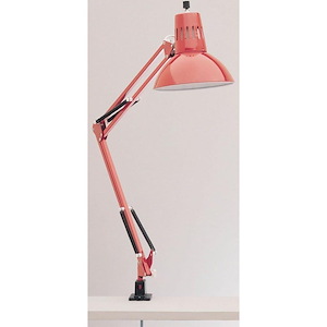 Swing Arm-Red Swing Arm Lamp-35 Inches High