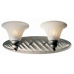 Sonata-Two Light Wall Lamp-18 Inches Wide by 8.5 Inches High