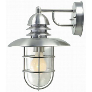 Lamppost-One Light Outdoor Wall Lamp-8.5 Inches Wide by 11.5 Inches High