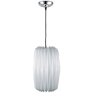 Accordion-One Light Pendant-8.5 Inches Wide by 120 Inches High