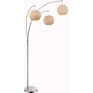 Linterna - 27W 3 LED Arch Floor Lamp-93.5 Inches Tall and 60 Inches Wide
