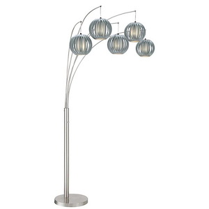 Deion - 30W 5 LED Arch Floor Lamp-90 Inches Tall and 78 Inches Wide