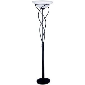 Majesty - 1 Light Torchiere Floor Lamp-71 Inches Tall and 18 Inches Wide