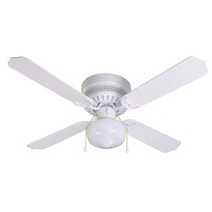 Celeste Hugger - 4 Blade Ceiling Fan with Light Kit-12.5 Inches Tall and 42 Inches Wide