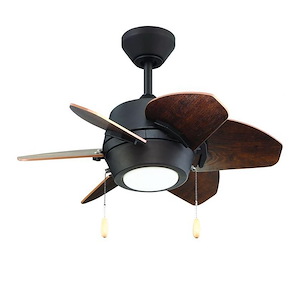 Gaskin - 6 Blade Ceiling Fan with Light Kit-14.25 Inches Tall and 52 Inches Wide