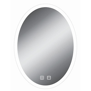 21W LED Bathroom Mirror-32 Inches Tall and 2 Inches Wide - 2 Touch Buttons