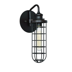 1 Light Wall Sconce-13.88 Inches Tall and 5.8 Inches Wide