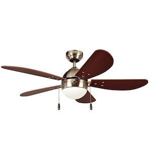 Prescott - 5 Blade Ceiling Fan with Light Kit-14.5 Inches Tall and 42 Inches Wide