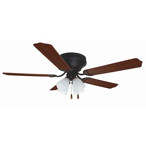 Schuster - 5 Blade Ceiling Fan with Light Kit-13.5 Inches Tall and 52 Inches Wide