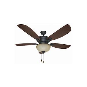 Viento - 5 Blade Ceiling Fan with Light Kit-18.5 Inches Tall and 52 Inches Wide