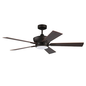 Wendling - 5 Blade Ceiling Fan with Light Kit-15 Inches Tall and 52 Inches Wide