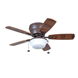 Soe Mooreland - 5 Blade Ceiling Fan with Light Kit-14.75 Inches Tall and 44 Inches Wide