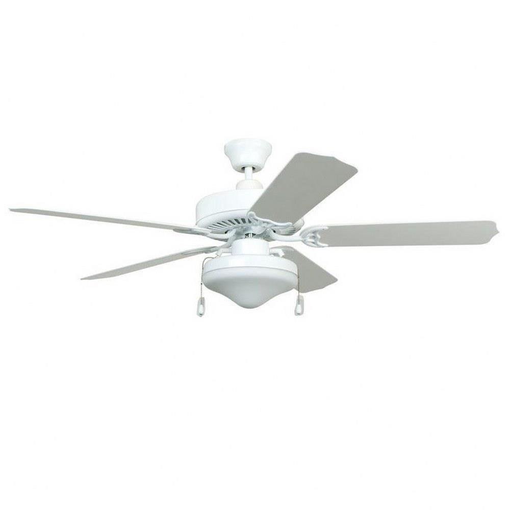 Litex - WOD52WW5L - All Weather - 5 Blade Ceiling Fan with Light Kit-17.75  Inches Tall and 52 Inches Wide