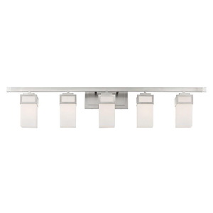 Harding - 5 Light Bath Vanity in Modern Style - 42.5 Inches wide by 8.5 Inches high
