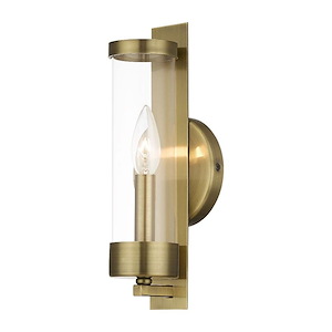 Castleton - 1 Light ADA Wall Sconce in New Traditional Style - 4.75 Inches wide by 12 Inches high - 614543