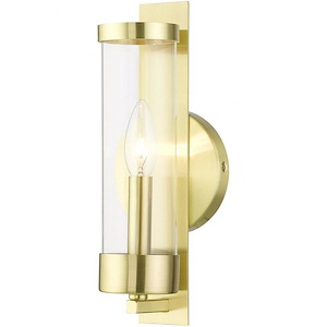 Castleton - 1 Light ADA Wall Sconce In Transitional Style-12 Inches Tall and 4.75 Inches Wide