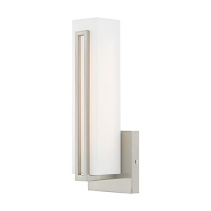 Fulton - 10W LED ADA Wall Sconce in Modern Style - 4.38 Inches wide by 12 Inches high