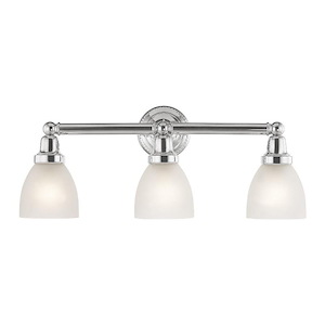 Classic - 3 Light Bath Vanity in Traditional Style - 23.75 Inches wide by 10 Inches high