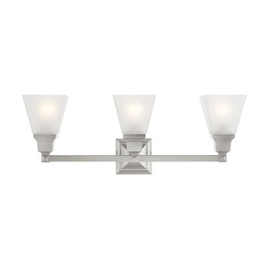 Mission - 3 Light Bath Vanity in New Traditional Style - 25.25 Inches wide by 9.5 Inches high - 189614